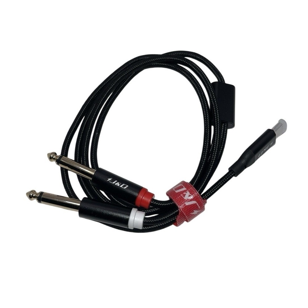 J&d USB C To Dual 6.35mm 1/4 Inch Stereo Splitter Y Cable Audio Cord‎ 3.3 Feet